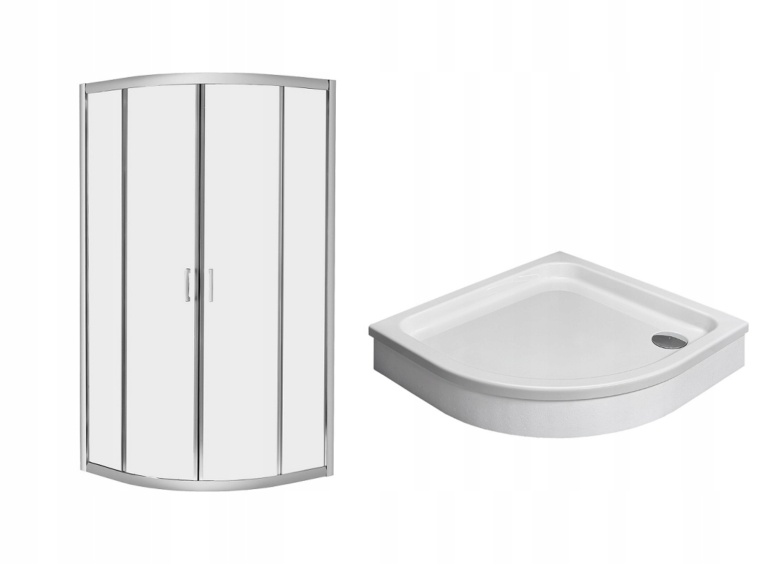 Radaway Premium Plus Sprchovací kút s posuvnými dverami 80 x 80 cm